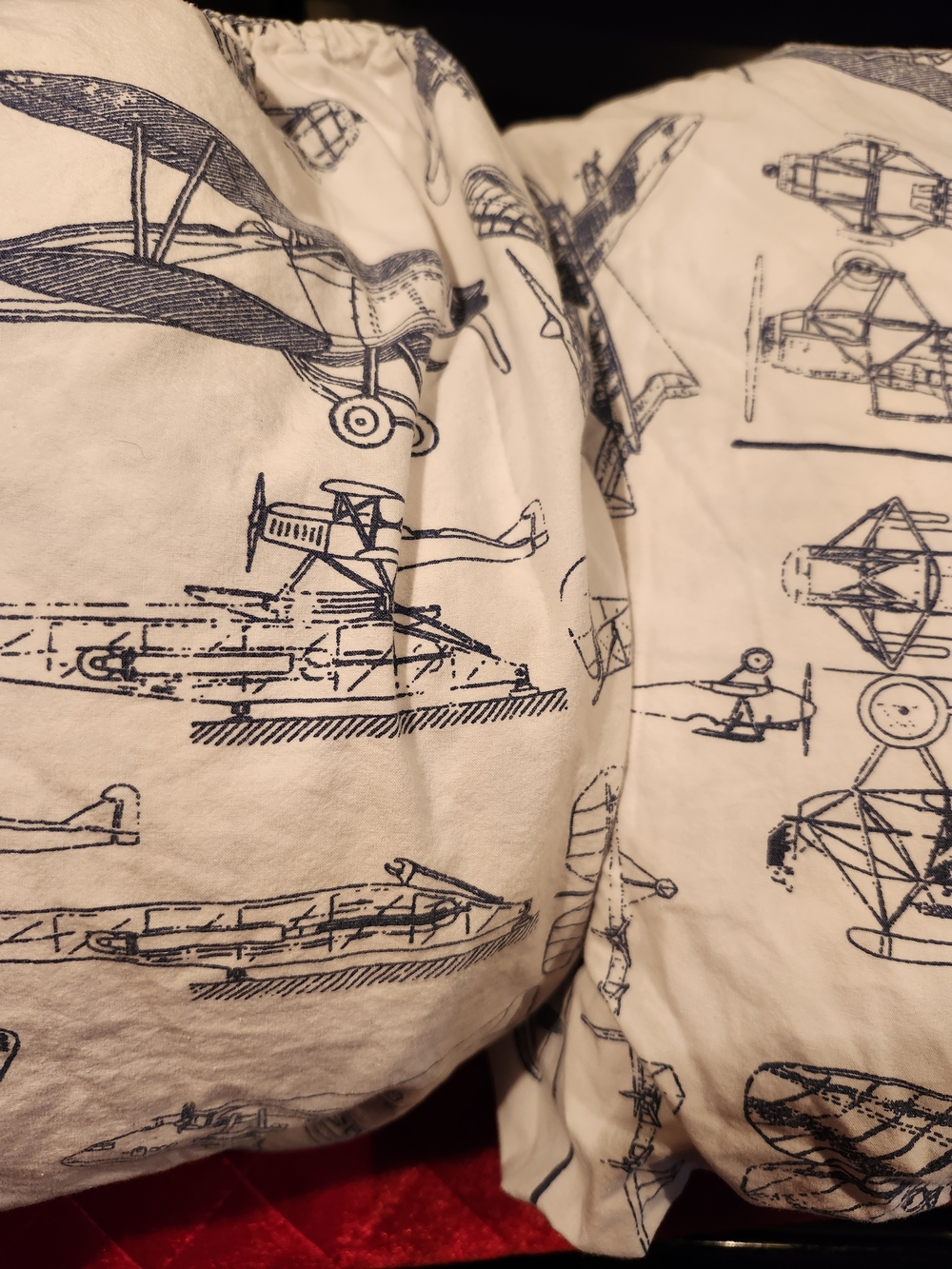 Restoration Hardware Baby&Child Airplane Full / Queen Fitted & Flat Sheet